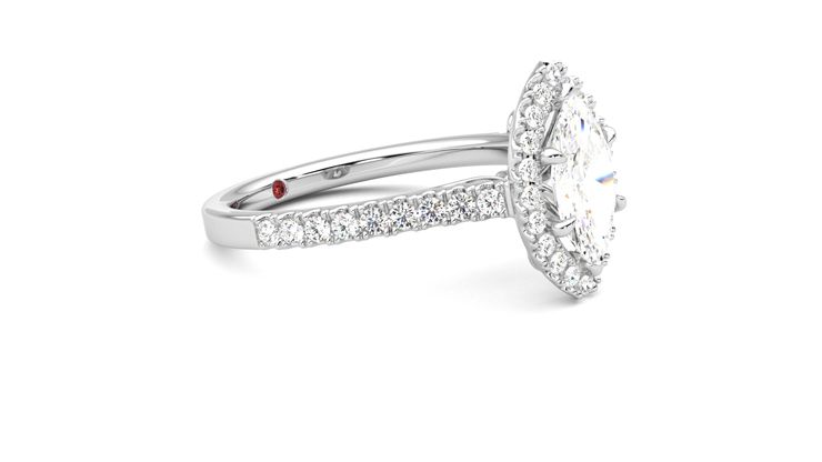 Taylor & Hart Allure Marquise Engagement Ring 360 degree image 7