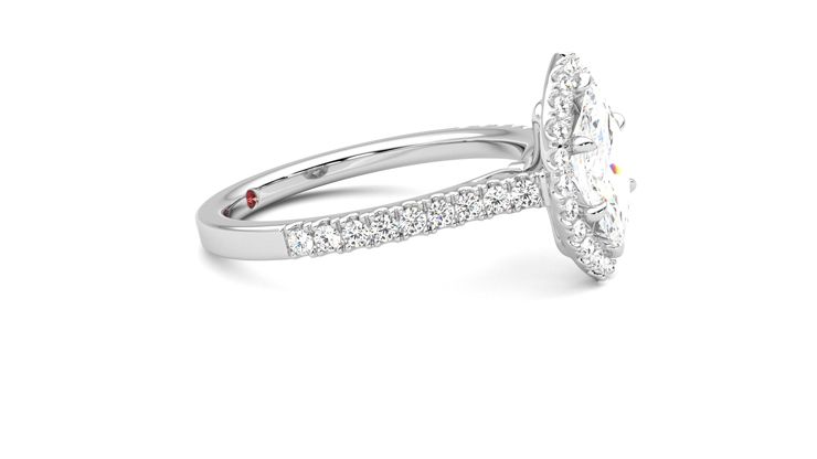 Taylor & Hart Allure Marquise Engagement Ring 360 degree image 8