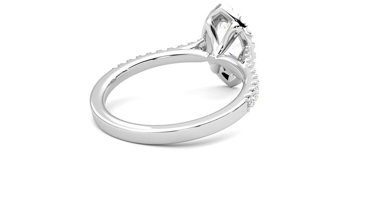Taylor & Hart Allure Marquise Engagement Ring 360 degree image 13