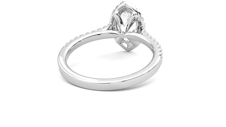 Taylor & Hart Allure Marquise Engagement Ring 360 degree image 14