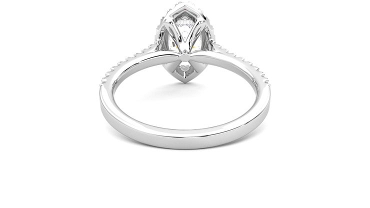 Taylor & Hart Allure Marquise Engagement Ring 360 degree image 15
