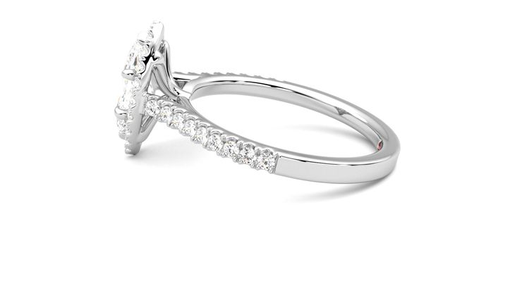 Taylor & Hart Allure Marquise Engagement Ring 360 degree image 20