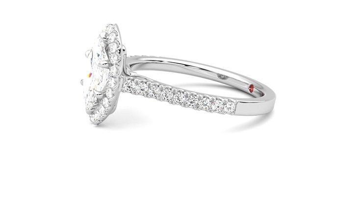 Taylor & Hart Allure Marquise Engagement Ring 360 degree image 22