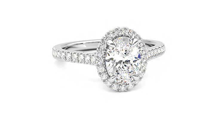 Taylor & Hart Allure Oval Engagement Ring 360 degree image 3