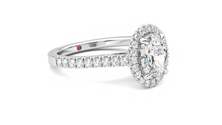 Taylor & Hart Allure Oval Engagement Ring 360 degree image 6