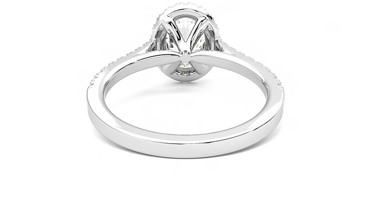 Taylor & Hart Allure Oval Engagement Ring 360 degree image 15