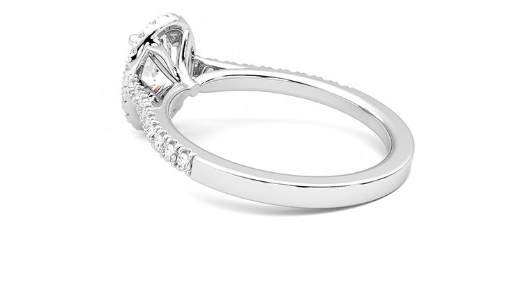 Taylor & Hart Allure Oval Engagement Ring 360 degree image 18