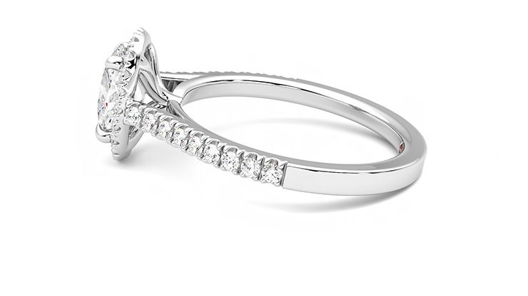 Taylor & Hart Allure Oval Engagement Ring 360 degree image 20