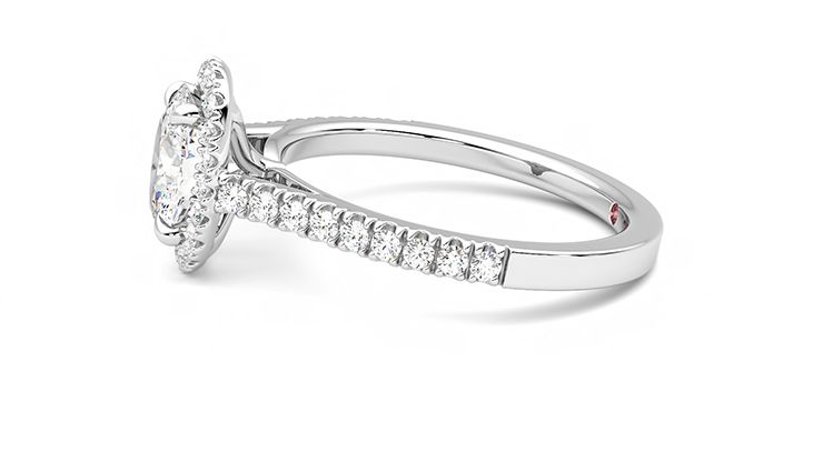 Taylor & Hart Allure Oval Engagement Ring 360 degree image 21