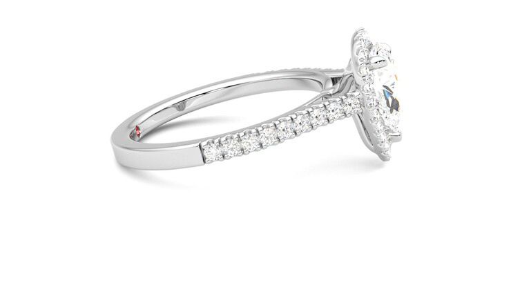 Taylor & Hart Allure Pear Engagement Ring 360 degree image 9