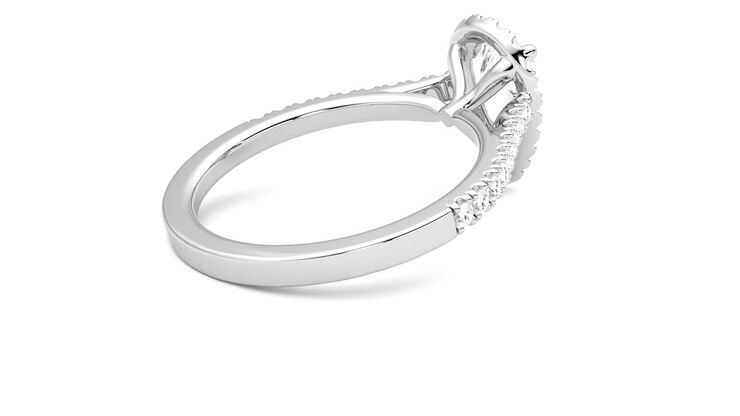 Taylor & Hart Allure Pear Engagement Ring 360 degree image 11