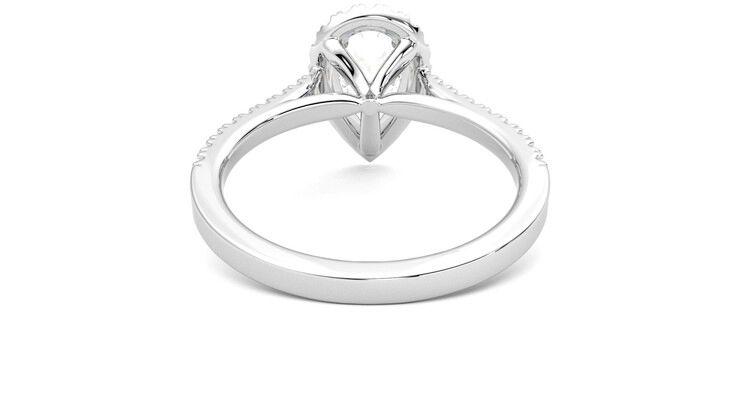Taylor & Hart Allure Pear Engagement Ring 360 degree image 14