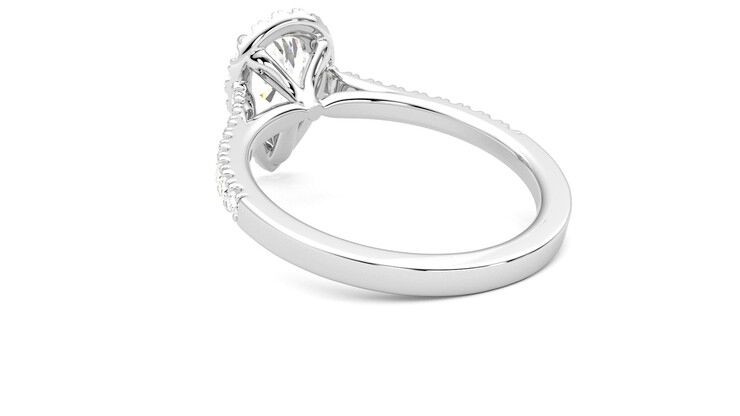 Taylor & Hart Allure Pear Engagement Ring 360 degree image 16