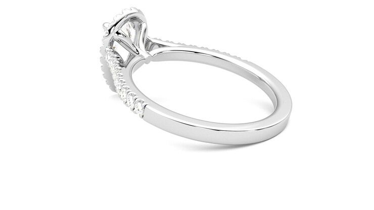 Taylor & Hart Allure Pear Engagement Ring 360 degree image 17