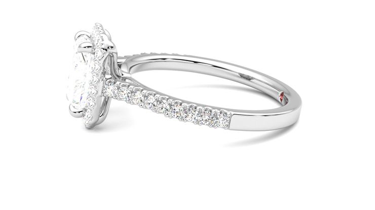 Taylor & Hart Allure Radiant Engagement Ring 360 degree image 21