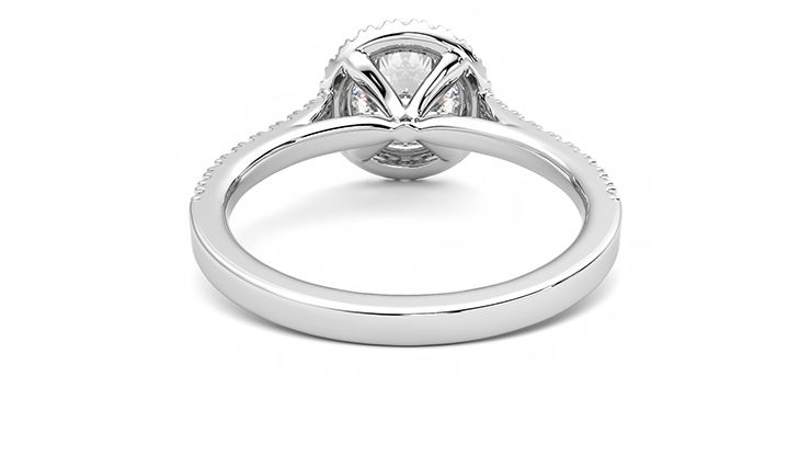 Taylor & Hart Allure Round Engagement Ring 360 degree image 15