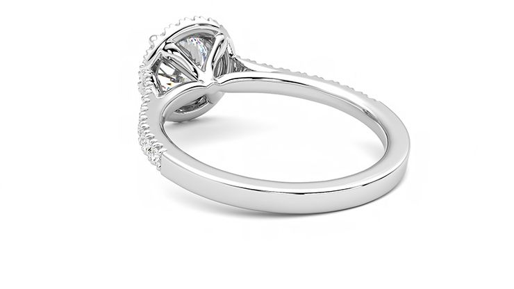 Taylor & Hart Allure Round Engagement Ring 360 degree image 17
