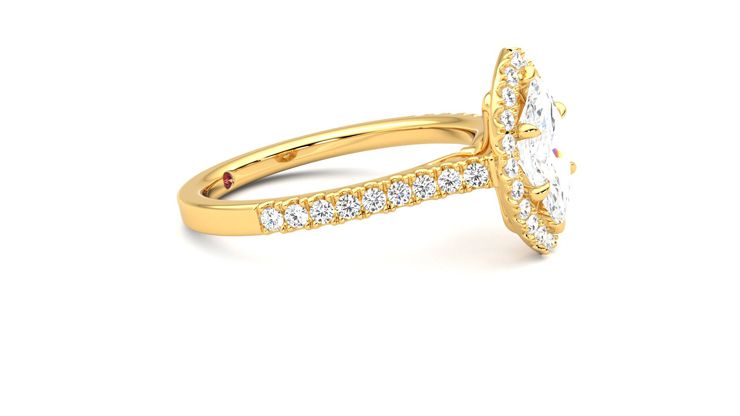 Taylor & Hart Allure Marquise Engagement Ring 360 degree image 8