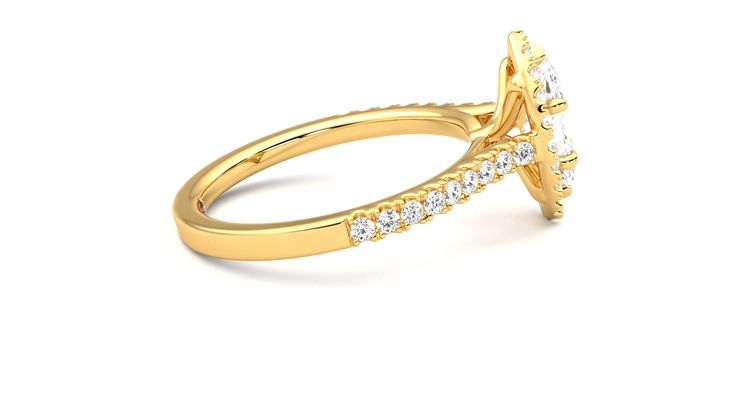 Taylor & Hart Allure Marquise Engagement Ring 360 degree image 10
