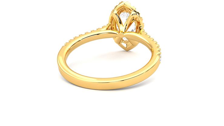 Taylor & Hart Allure Marquise Engagement Ring 360 degree image 14