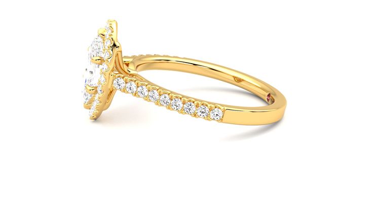 Taylor & Hart Allure Marquise Engagement Ring 360 degree image 21