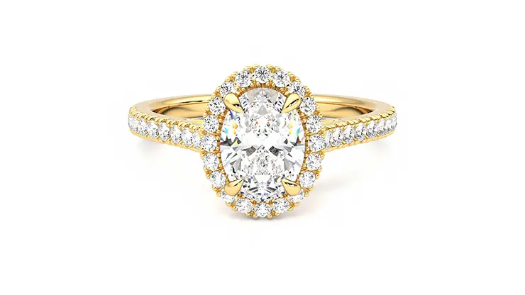 Taylor & Hart Allure Oval Engagement Ring 360 detail 01