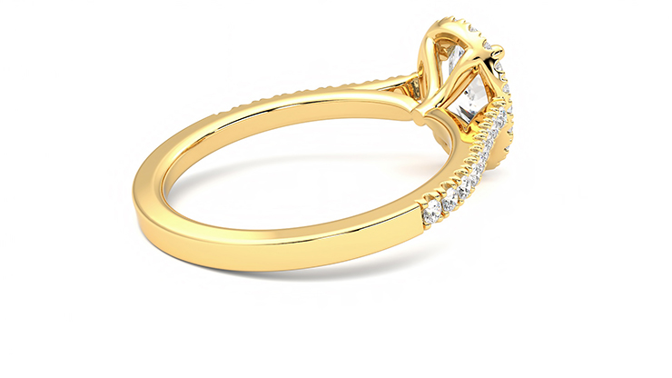 Taylor & Hart Allure Oval Engagement Ring 360 degree image 12