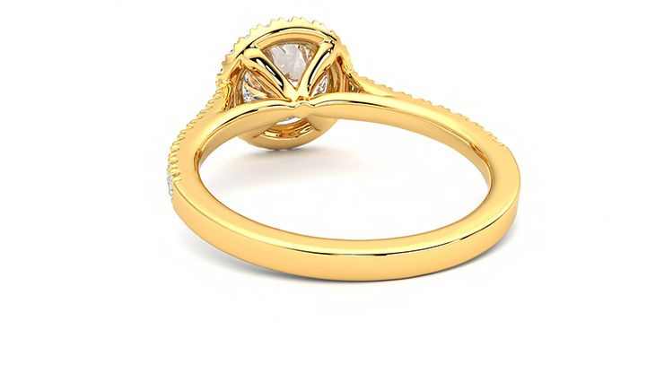 Taylor & Hart Allure Round Engagement Ring 360 degree image 16