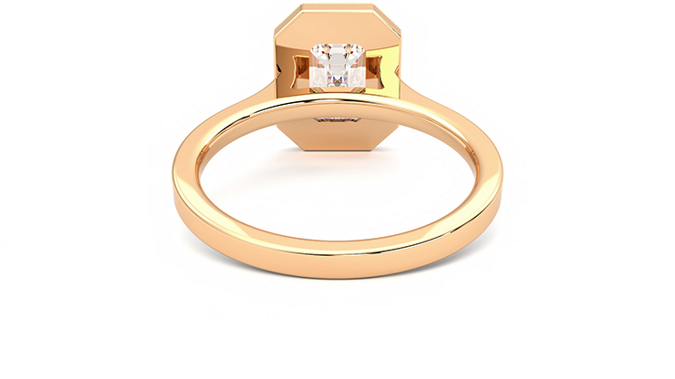 Taylor & Hart Arcadia Emerald Engagement Ring 360 degree image 14