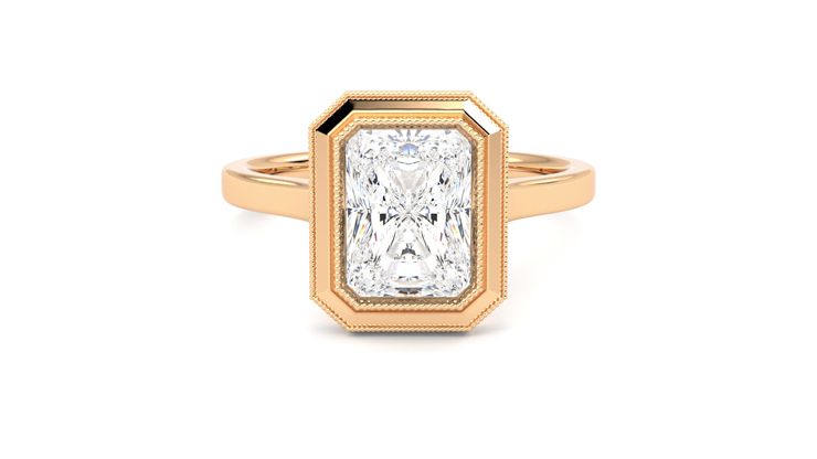 Taylor & Hart Arcadia Radiant Engagement Ring 360 degree image 0