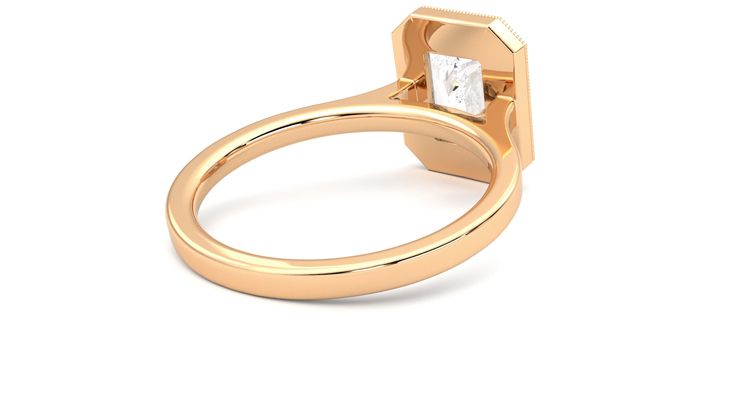 Taylor & Hart Arcadia Radiant Engagement Ring 360 degree image 13