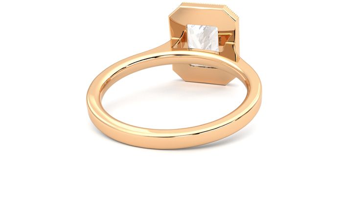 Taylor & Hart Arcadia Radiant Engagement Ring 360 degree image 14