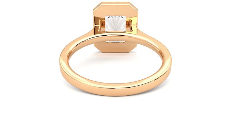 Taylor & Hart Arcadia Radiant Engagement Ring 360 degree image 15