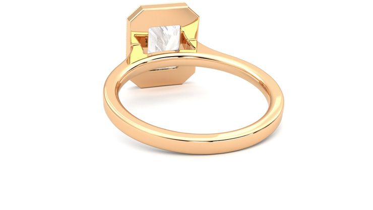 Taylor & Hart Arcadia Radiant Engagement Ring 360 degree image 16