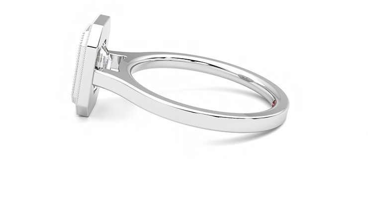 Taylor & Hart Arcadia Emerald Engagement Ring 360 degree image 19