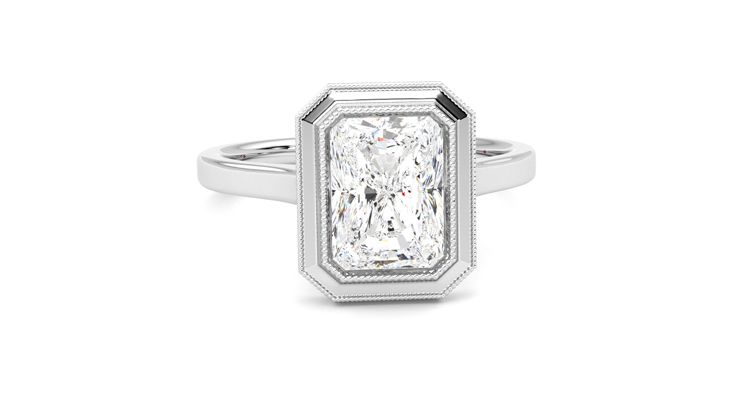 Taylor & Hart Arcadia Radiant Engagement Ring 360 degree image 2