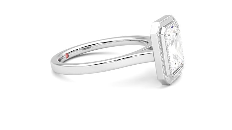 Taylor & Hart Arcadia Radiant Engagement Ring 360 degree image 8