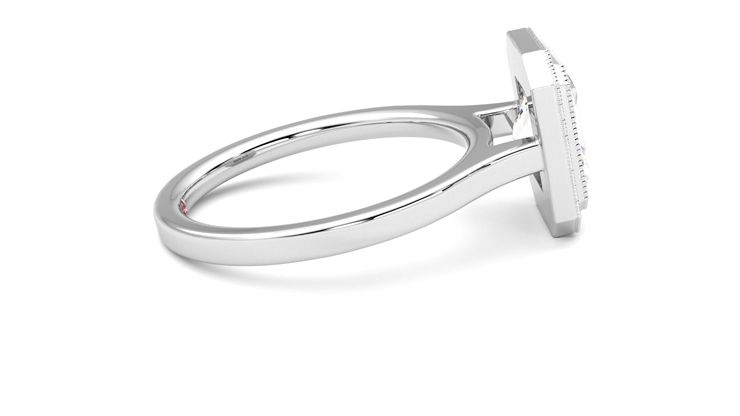 Taylor & Hart Arcadia Radiant Engagement Ring 360 degree image 10