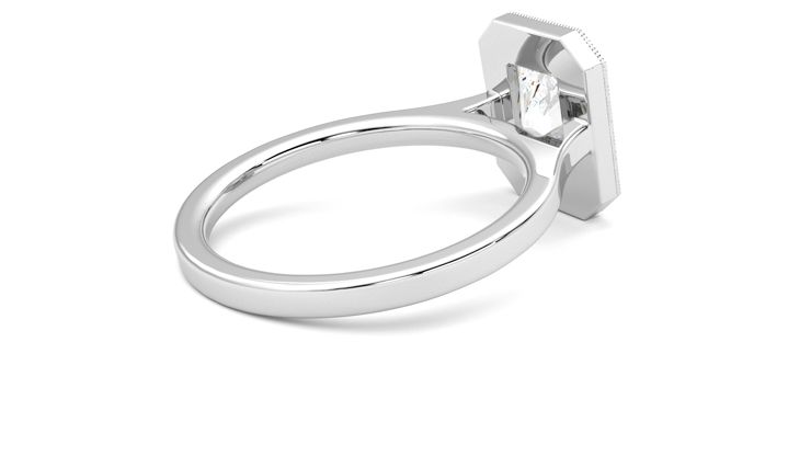 Taylor & Hart Arcadia Radiant Engagement Ring 360 degree image 12