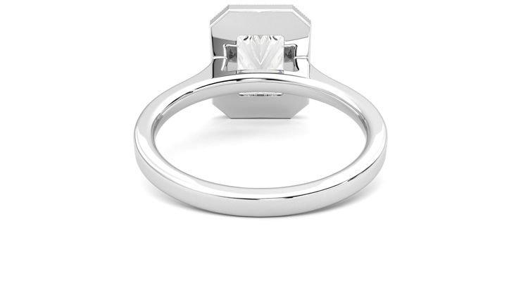 Taylor & Hart Arcadia Radiant Engagement Ring 360 degree image 15