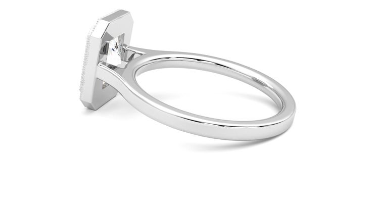 Taylor & Hart Arcadia Radiant Engagement Ring 360 degree image 19