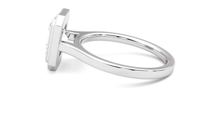 Taylor & Hart Arcadia Radiant Engagement Ring 360 degree image 20