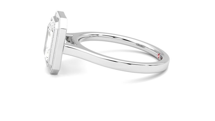 Taylor & Hart Arcadia Radiant Engagement Ring 360 degree image 21