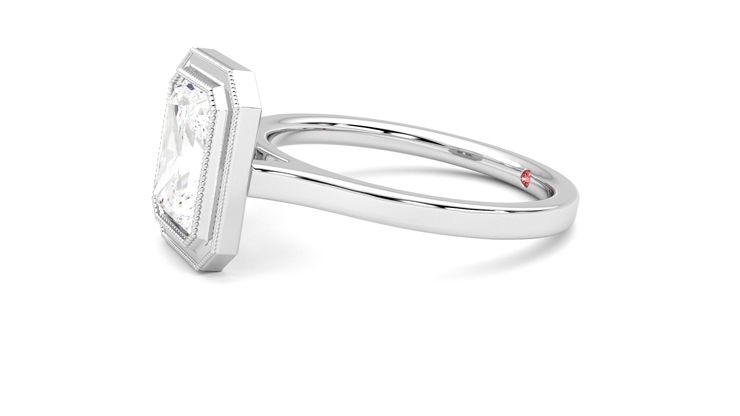 Taylor & Hart Arcadia Radiant Engagement Ring 360 degree image 22