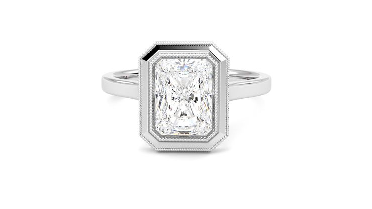 Taylor & Hart Arcadia Radiant Engagement Ring 360 degree image 29