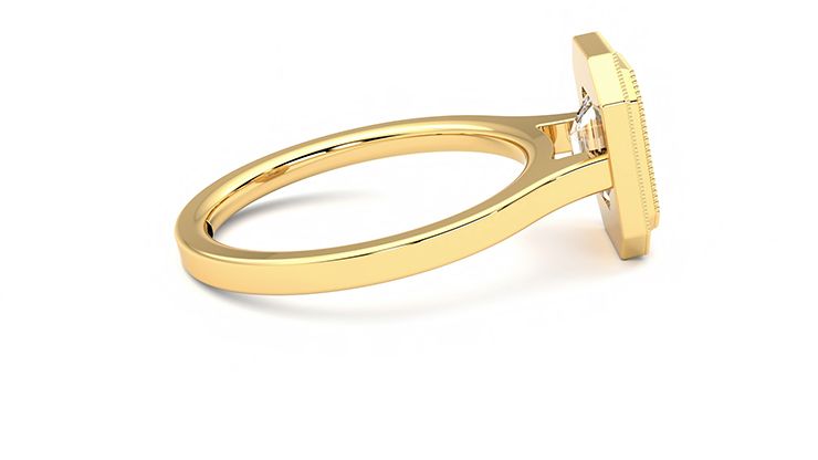 Taylor & Hart Arcadia Emerald Engagement Ring 360 degree image 9