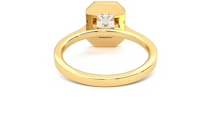 Taylor & Hart Arcadia Emerald Engagement Ring 360 degree image 14