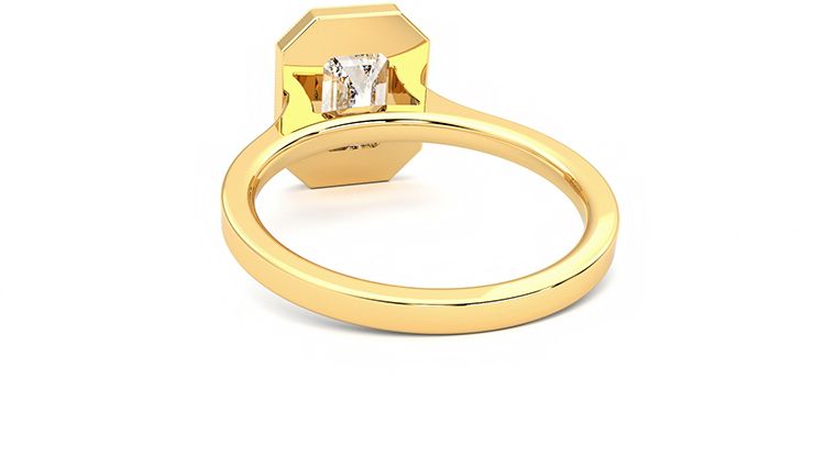 Taylor & Hart Arcadia Emerald Engagement Ring 360 degree image 15