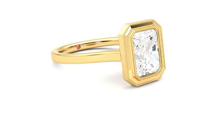 Taylor & Hart Arcadia Radiant Engagement Ring 360 degree image 6