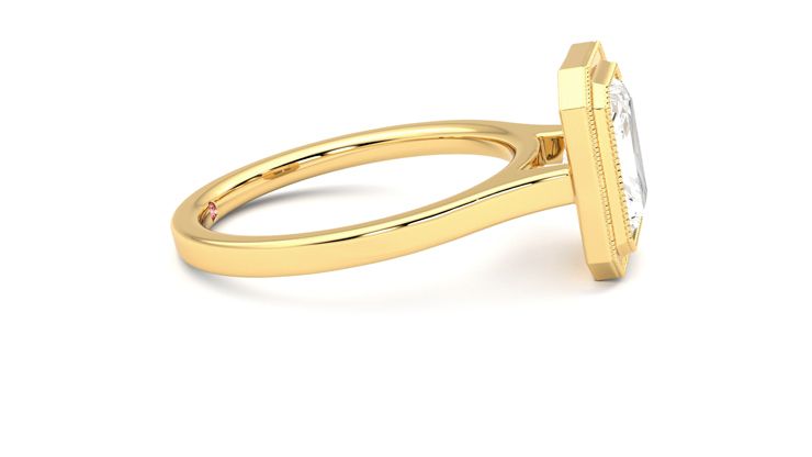Taylor & Hart Arcadia Radiant Engagement Ring 360 degree image 9